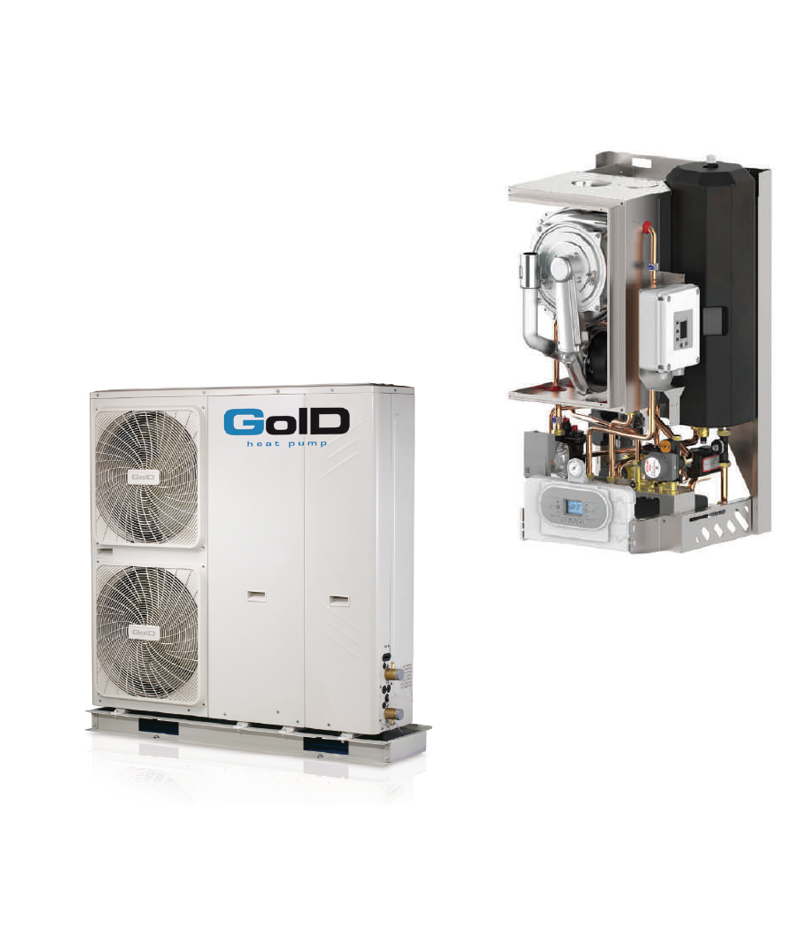 Pompa di calore IBRIDA 28+12 kW SAC28+MHP12RP
