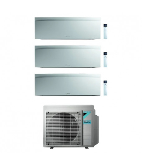 Climatizzatore Daikin Trial inverter 9+9+12 "NEW EMURA" 3MXM52A + FTXJ25AW + FTXJ25AW + FTXJ35AW bianchi