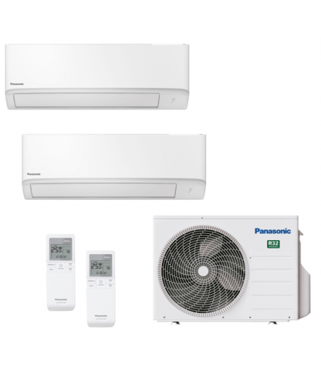 Climatizzatore Panasonic Dual 7+9 SUPER COMPATTI standard 2Z41TBE+TZ20ZKEW+TZ25ZKEW con wifi