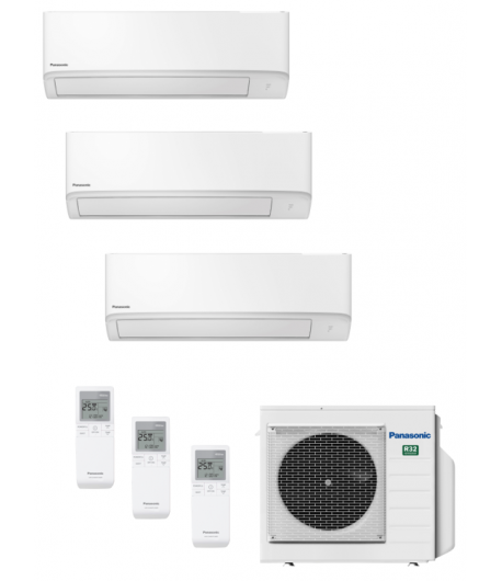 Climatizzatore Panasonic Trial 9+9+9 SUPER COMPATTI standard 3Z52TBE+TZ25ZKEW+TZ25ZKEW+TZ25ZKEW con wifi