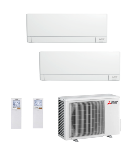 Climatizzatore Mitsubishi Electric Dual 12+12 PLUS wifi 2F53VF3+AY35VGKP+AY35VGKP