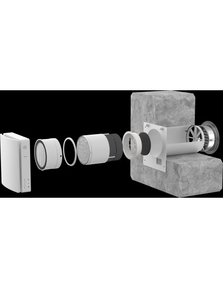 VMC Puntuale Forclima HRV M60IWpro 60 m³/h a Parete con Wi-Fi e APP