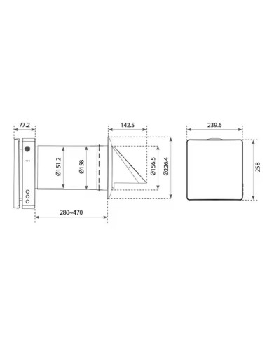 VMC Puntuale Forclima HRV M60IWpro 60 m³/h a...