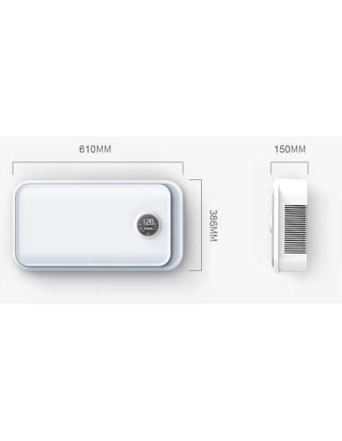 VMC Puntuale Forclima HRV M110PEW 110 m³/h a...