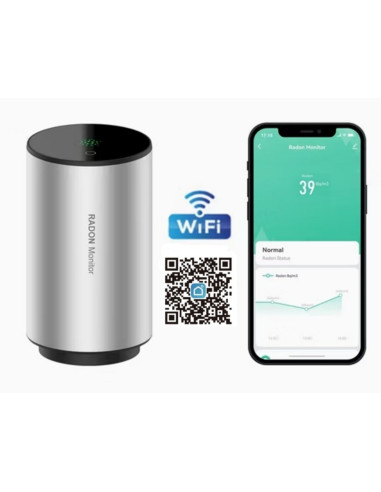 Sensore gas RADON Wi-Fi