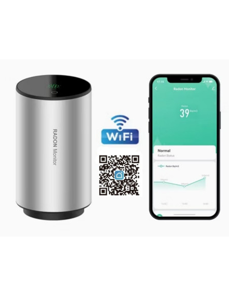 Sensore gas RADON Wi-Fi