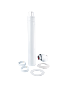 Kit fumi coassiale 60/100  con curva a 90° DN 60/100